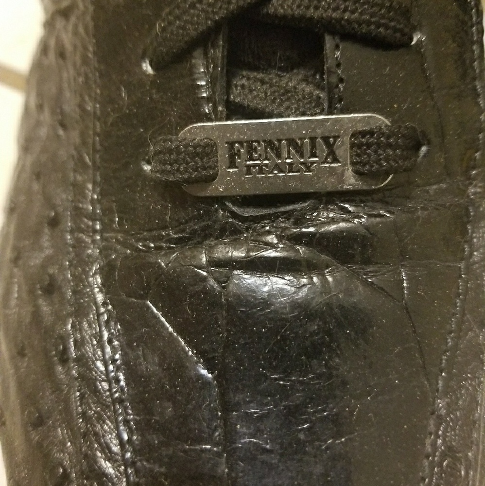 Fennix italy alligator and ostrich shoes